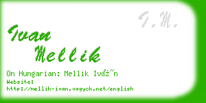 ivan mellik business card